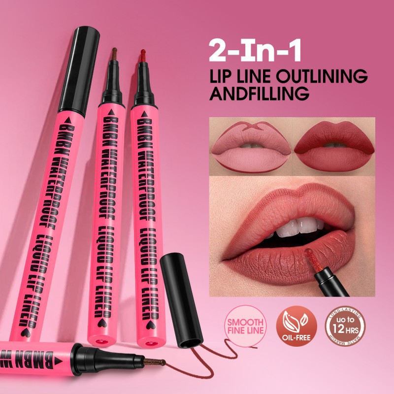 Lip Liner Pencil - 1 Buah Pensil Lipliner Cair Matte