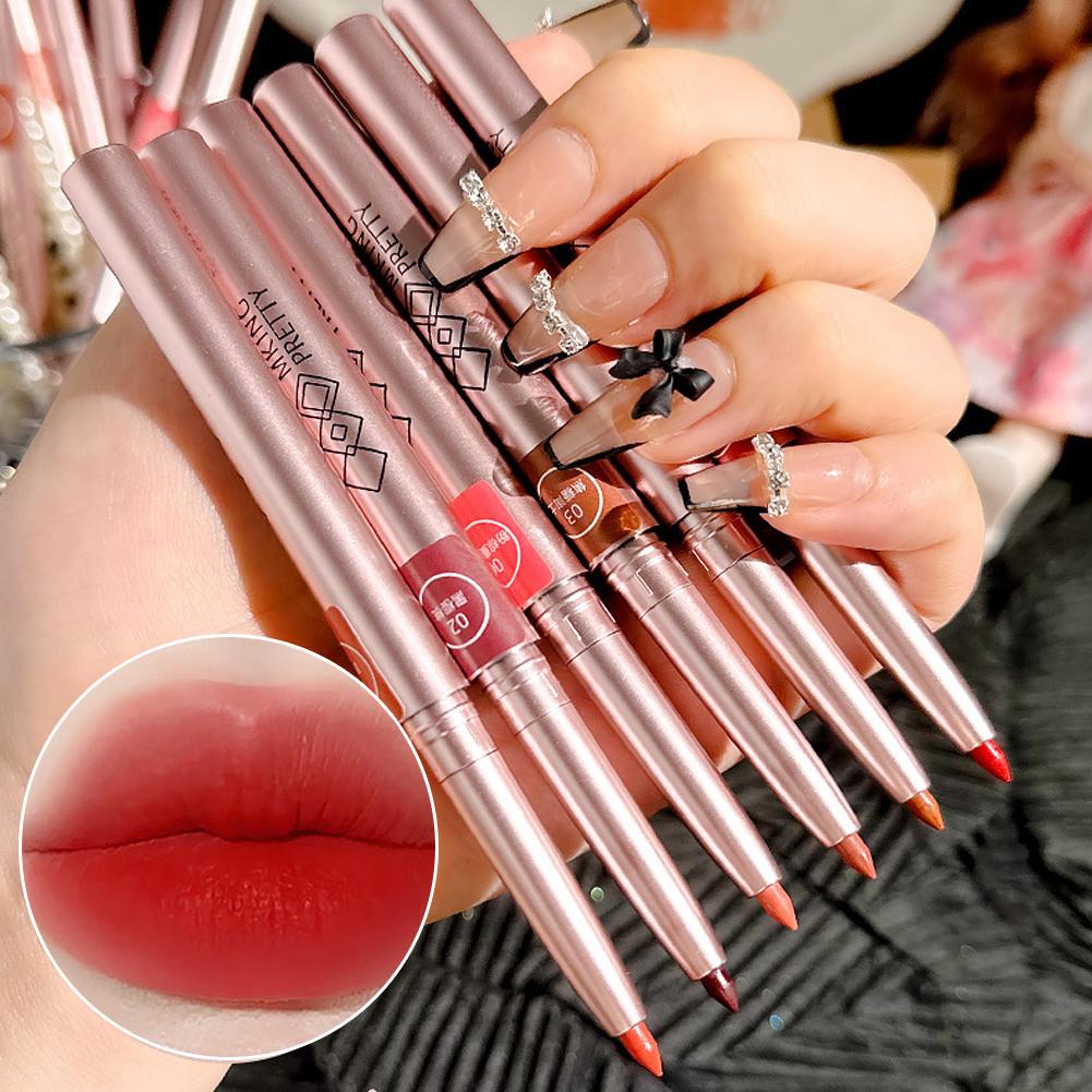Lip Liner Pencil - Matte lipliner Lipstik Lip Liner Otomatis