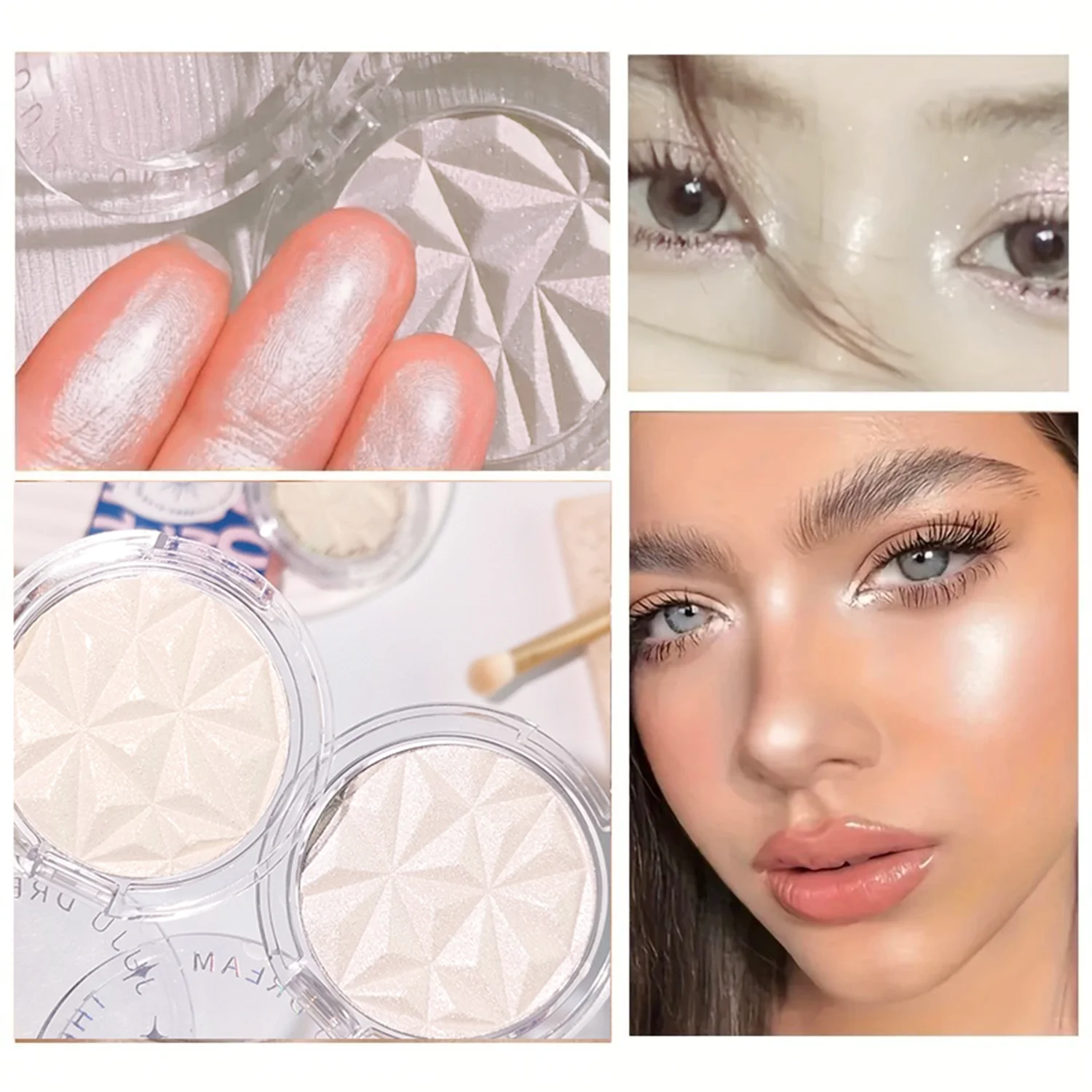 Fenty Beauty Makeup Highlighter - Shimmer Diamond Glow Highlighter – Palet
