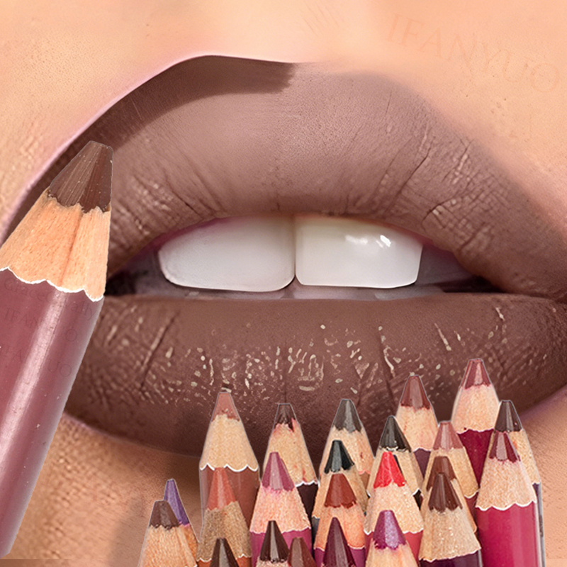 Lip Liner Pencil - Pensil Bibir Tahan Air Warna Cokelat