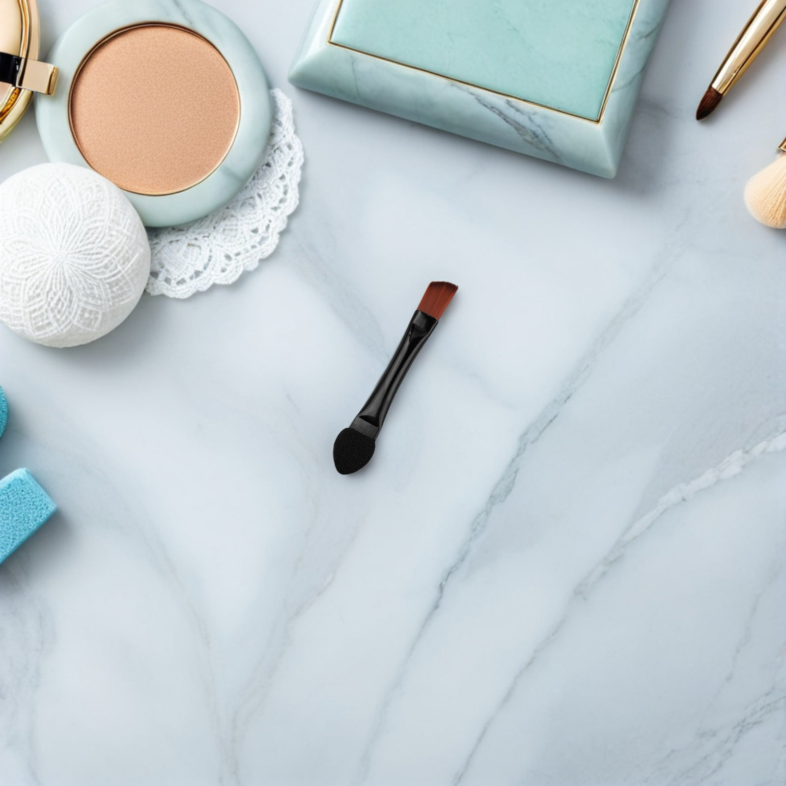 Beauty Makeup & D Anime Studio - 50 Buah Kuas Sudut Ganda untuk