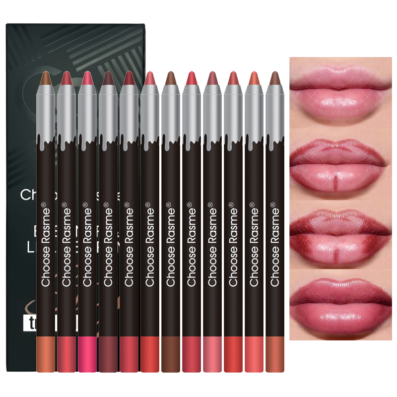 Lip Liner Pencil - Set Pensil Lip Liner Rasme 12