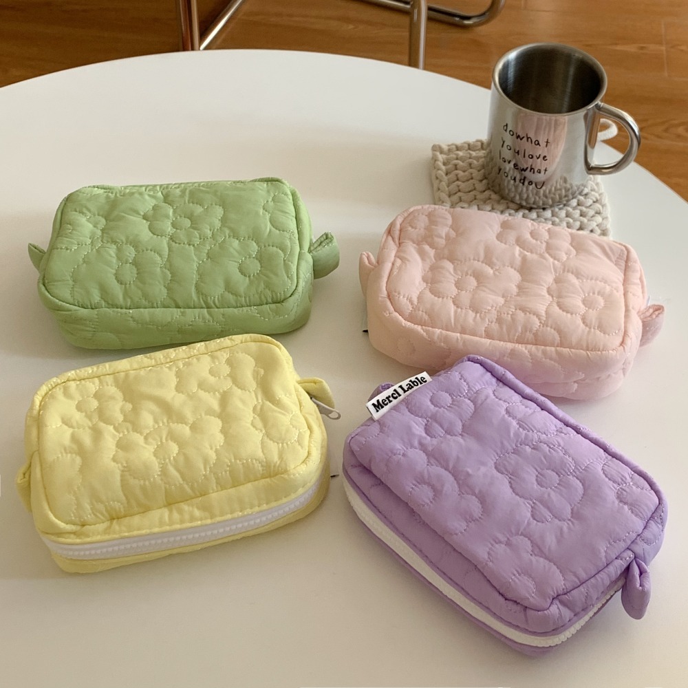 Beauty Makeup Korean - Tas penyimpanan Makeup katun wanita, kantung