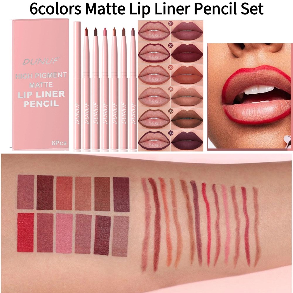 Lip Liner Pencil - Set Pensil Lip Liner Matte Beludru