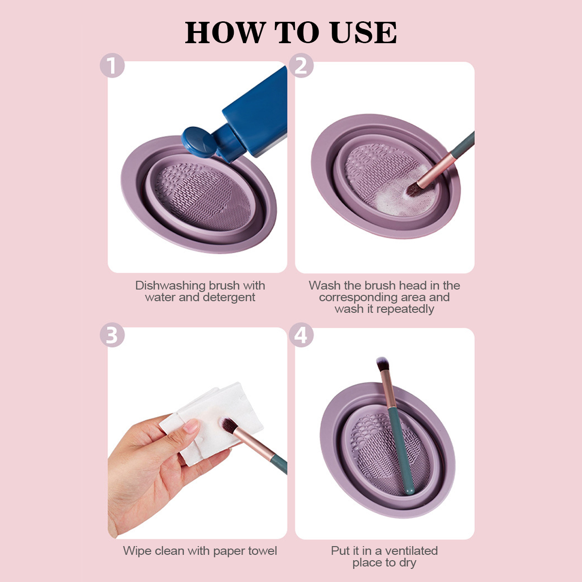 Mangkuk Pembersih Kuas Makeup  - Beauty Makeup Korean ulasan dan harga
