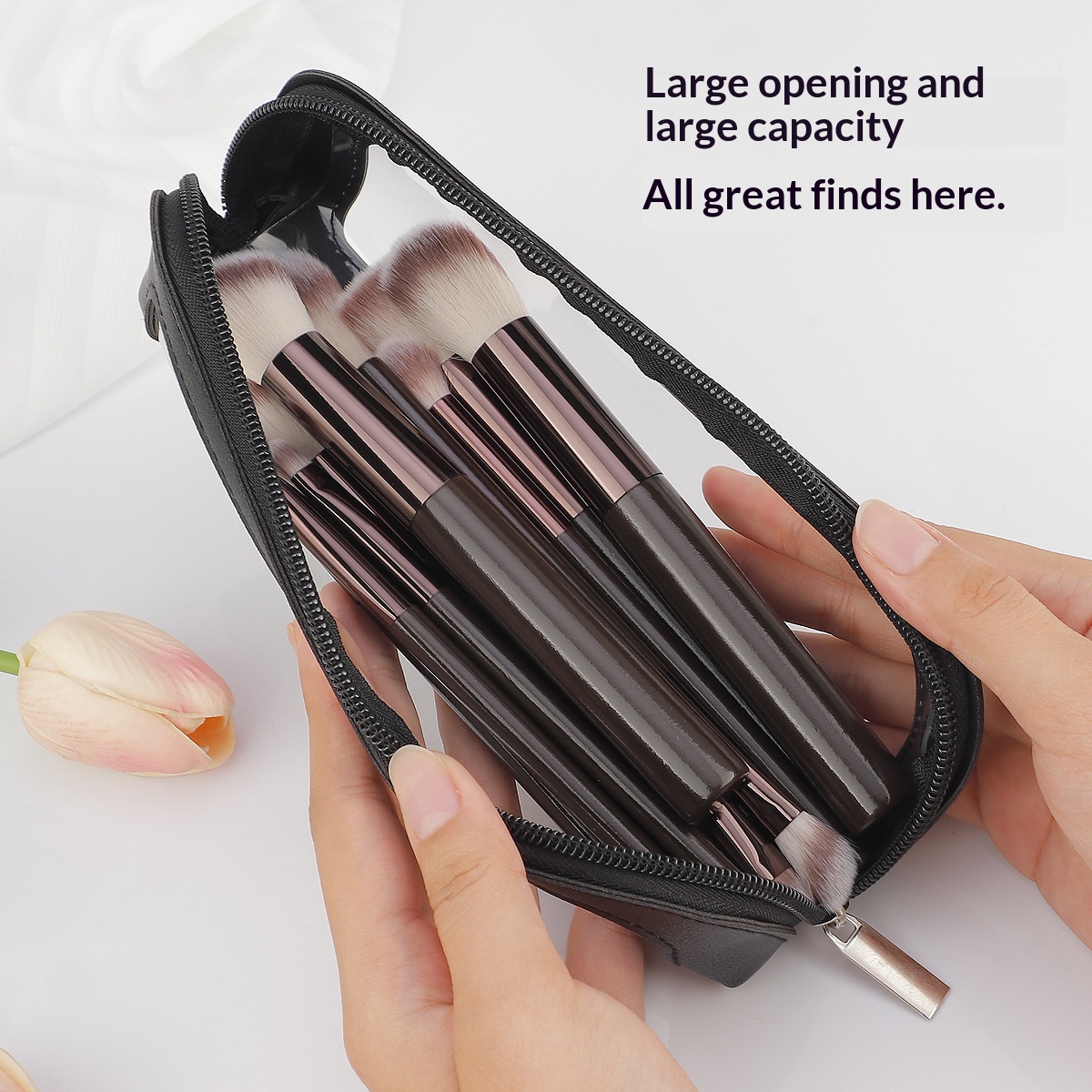 Tas Makeup Perjalanan Kulit PU - Beauty Makeup Bag ulasan dan harga