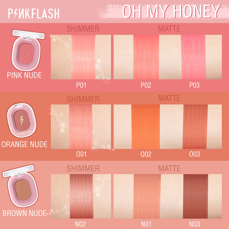 PINKFLASH Makeup Blush Matte S - Beauty Makeup Korean ulasan dan harga