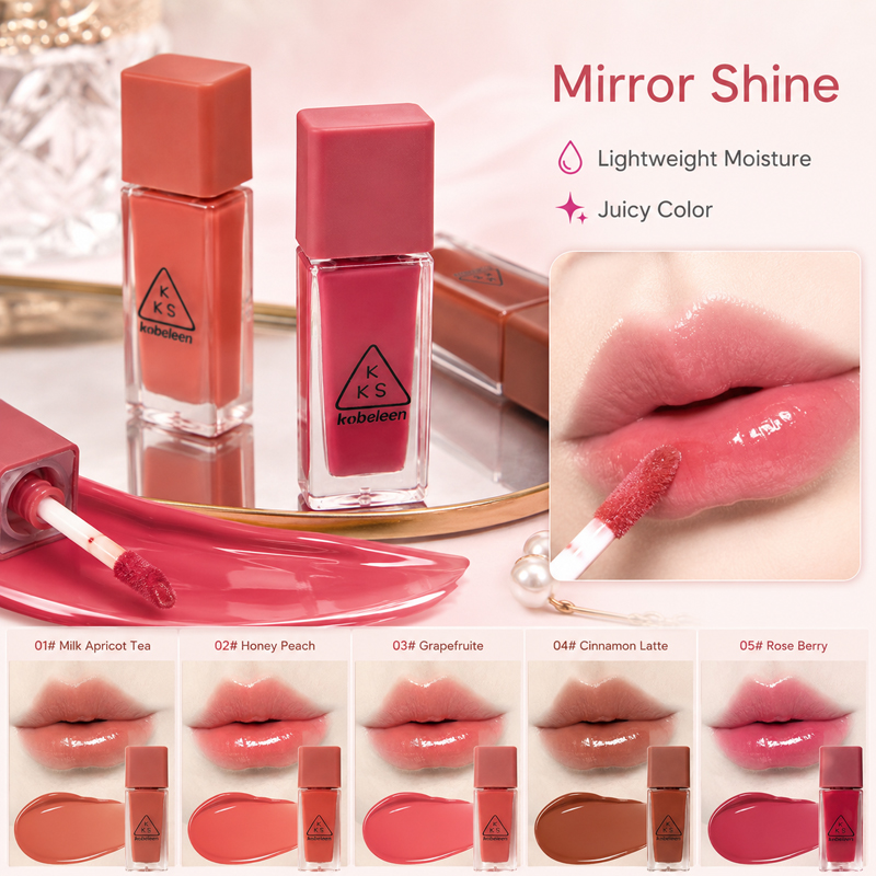 K-Beauty Juicy Glass Lip Gloss - Beauty Makeup Korean ulasan dan harga