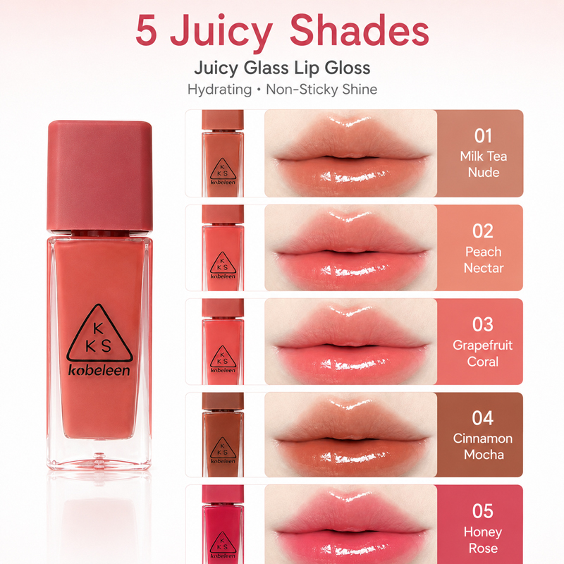 K-Beauty Juicy Glass Lip Gloss - Beauty Makeup Korean ulasan dan harga