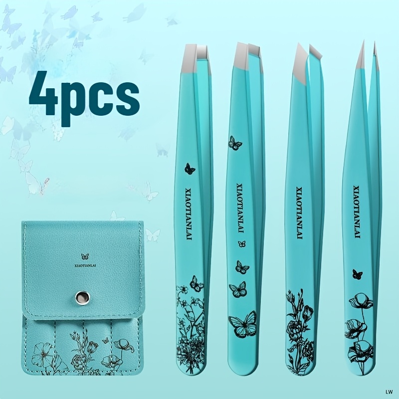 4 Buah Pinset Alis Bunga Kupu- - Beauty Makeup Bag ulasan dan harga